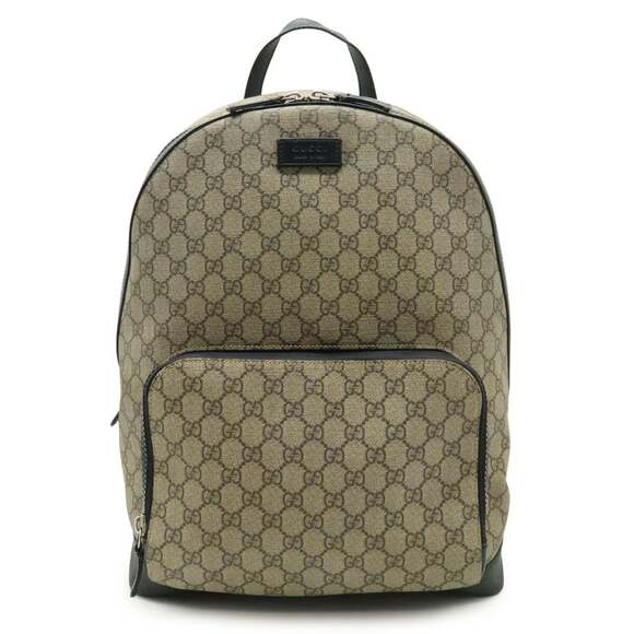 GUCCI Black Leather Backpack